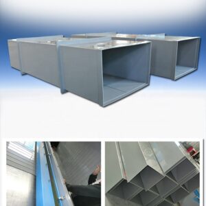 PP/PVC duct ventilation system custom polypropylene plastic square tubes