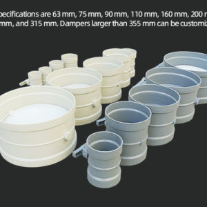 customized plastic manual air damper for airflow control