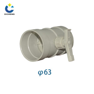 Plastic manual ventilation valves for airflow control