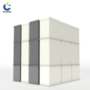 Plastic square tube for ventilation