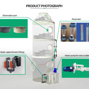 industrial waste gas treatment pp air scrubber system