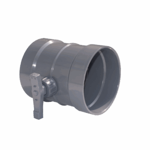 Manual ventilation duct air volume control dampers