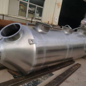 polypropylene pp/stainless steel wet scrubber for exhaust gas purification