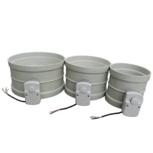 Round motorized damper for ductwork
