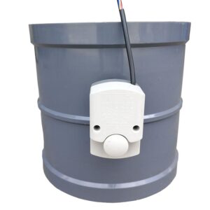 Motorized air duct butterfly damper PVC
