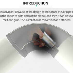 Plastic pipe fittings PP 90-degree elbow