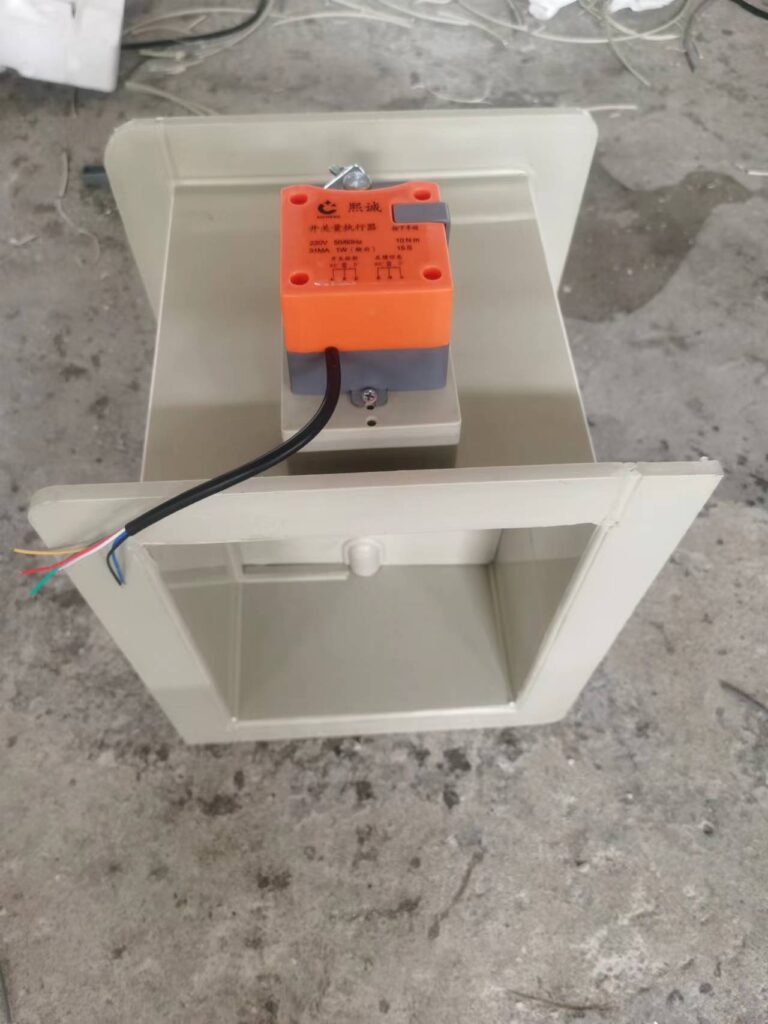 PP square electric duct damper