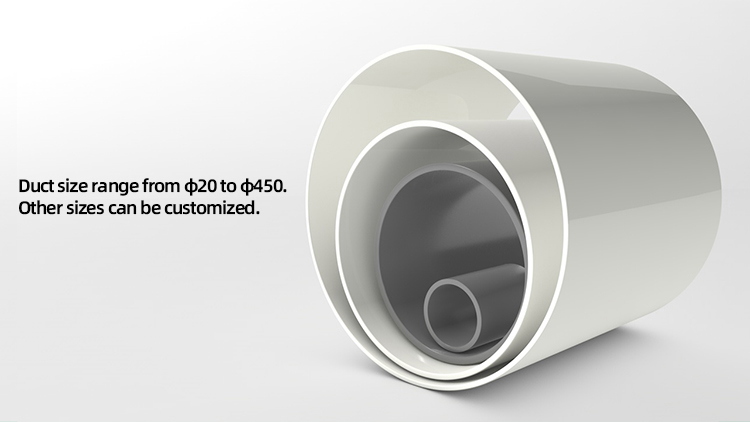 PP plastic round air duct