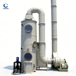 Acid fume scrubber system